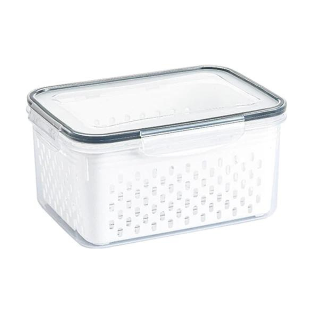 Double Layer Refrigerator Storage Box With Lid – ReadySet Kitchen