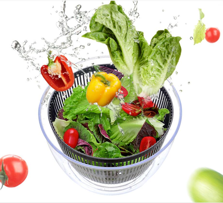 2-in-1 Washing Dehydrating Press Salad Bowl