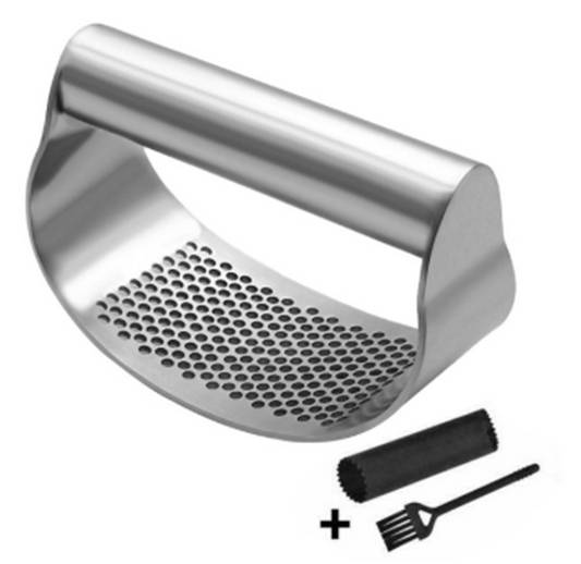 Steel Ring Garlic Press Set