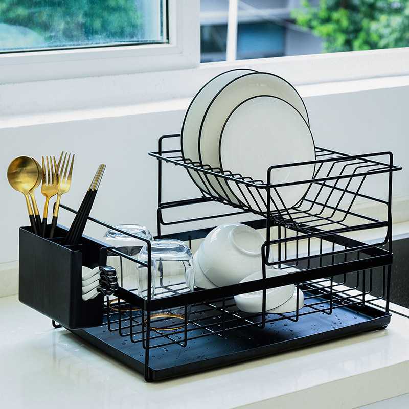 Double discount plate rack