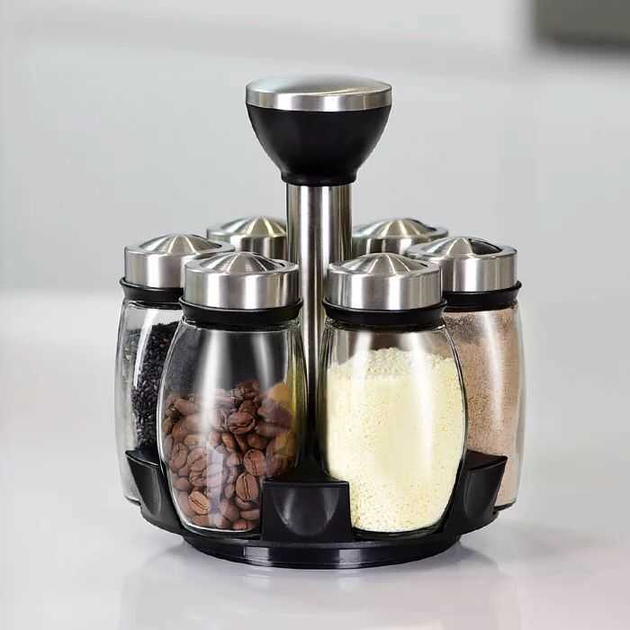 Rotating Spice Jar Set