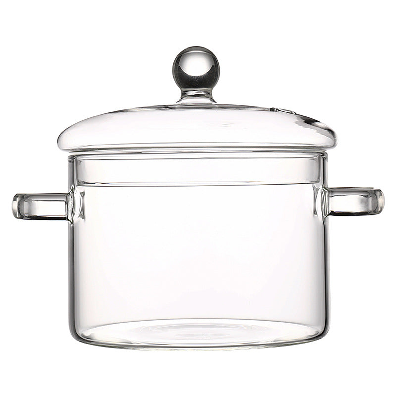 Transparent Glass Saucepan