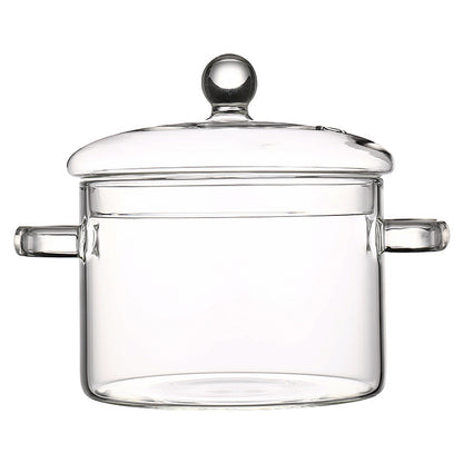 Transparent Glass Saucepan