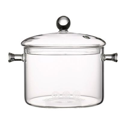 Transparent Glass Saucepan