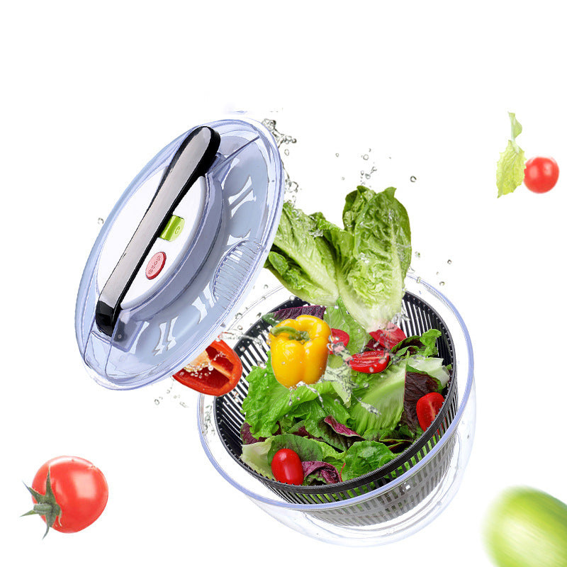 2-in-1 Washing Dehydrating Press Salad Bowl