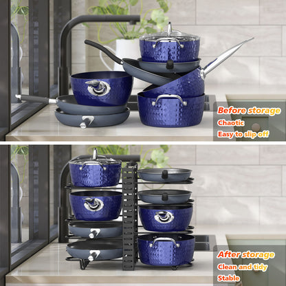 8 Tier Adjustable Pot And Pan Organiser