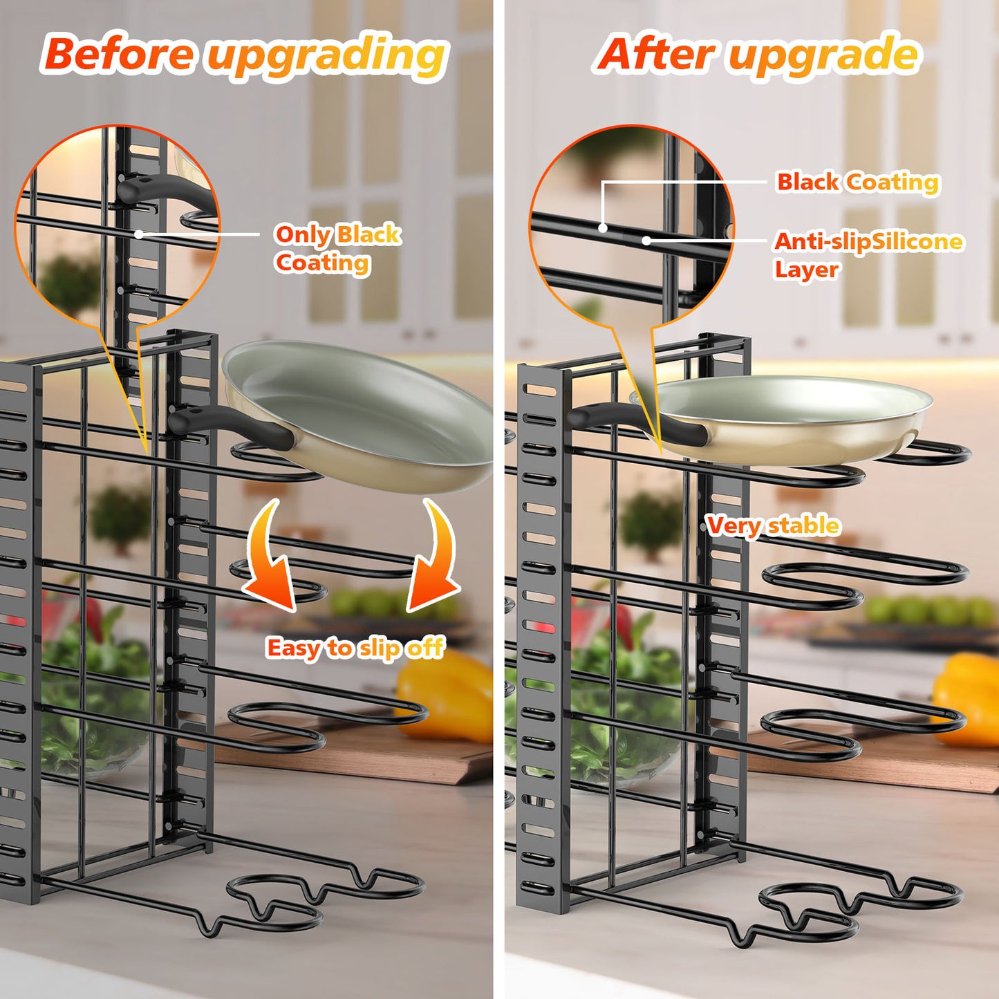 8 Tier Adjustable Pot And Pan Organiser