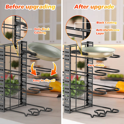 8 Tier Adjustable Pot And Pan Organiser