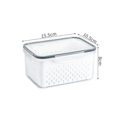 Double Layer Refrigerator Storage Box Set